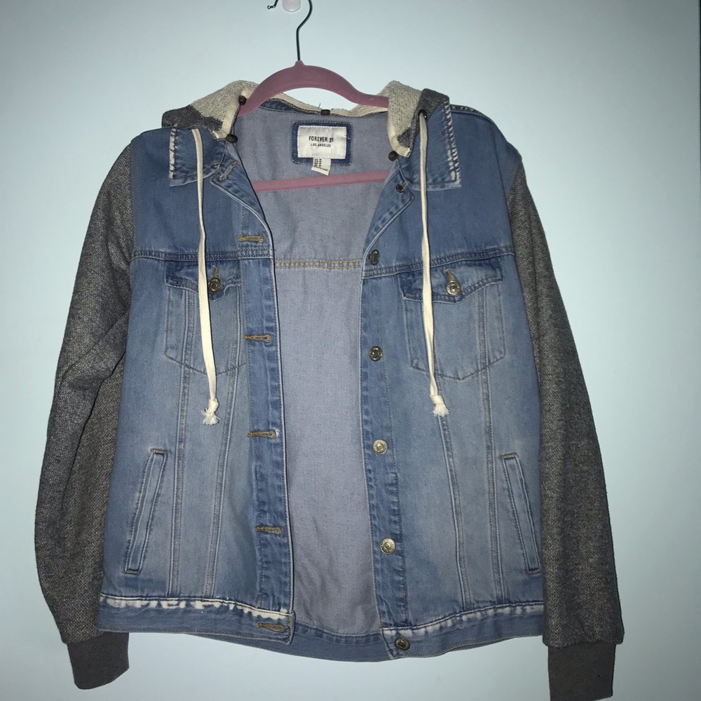 Jean jacket sweatshirt! New without tags!